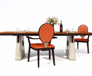 New Chinese Style Dining Table And Chairs-ID:552030128