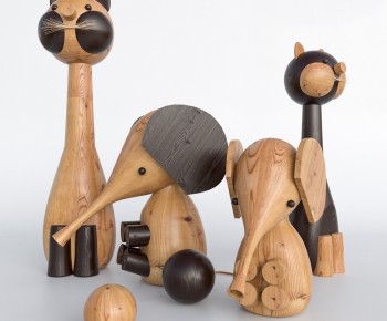 北欧现代木雕摆件-ID:238996278