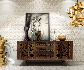 Post Modern Style Side Cabinet/Entrance Cabinet-ID:728797551