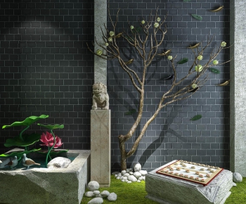 New Chinese Style Courtyard/landscape-ID:209374986
