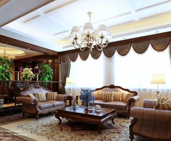 European Style A Living Room-ID:684280941