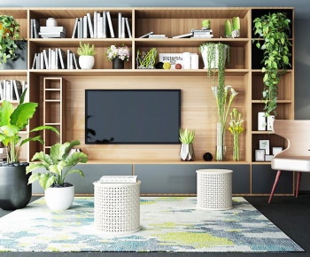 Nordic Style TV Wall-ID:932525691