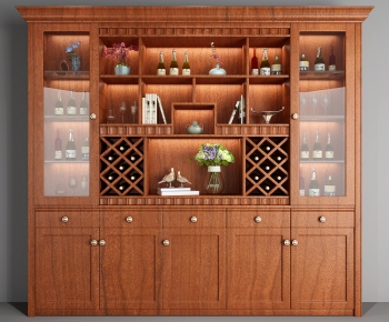 American Style Wine Cabinet-ID:551210456