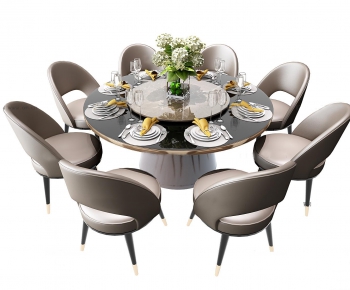 Post Modern Style Dining Table And Chairs-ID:155905799