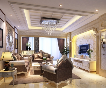 European Style A Living Room-ID:495187159