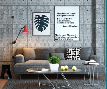 Modern Nordic Style A Sofa For Two-ID:166751899