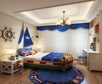 Mediterranean Style Children's Room-ID:946130232