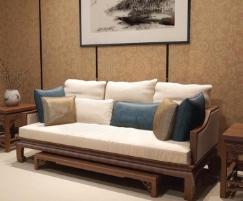 中式双人沙发3D模型