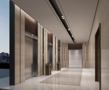 Modern Corridor/elevator Hall-ID:834957277