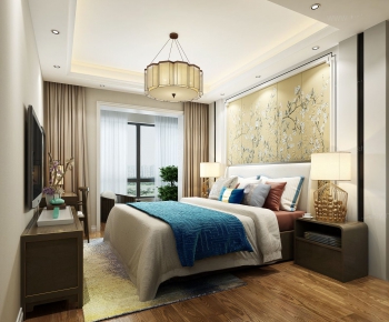 New Chinese Style Bedroom-ID:462678745