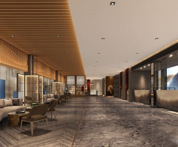 Modern New Chinese Style Lobby Hall-ID:176500517