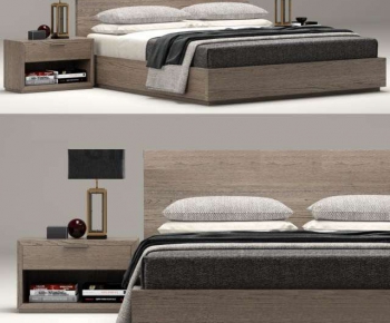 Modern Double Bed-ID:931088143