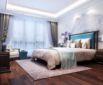 New Chinese Style Bedroom-ID:428346328