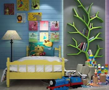 Nordic Style Child's Bed-ID:845604865