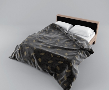 Modern Double Bed-ID:675378744