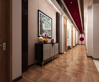 New Chinese Style Corridor Elevator Hall-ID:450520318
