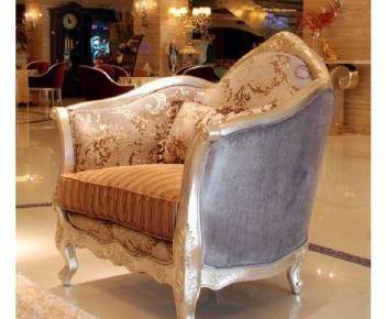 European Style New Classical Style Single Sofa-ID:443671614
