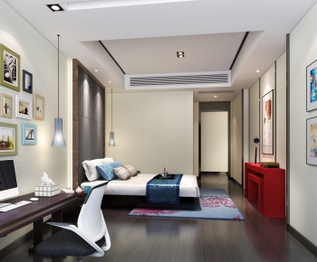 New Chinese Style Bedroom-ID:141541457