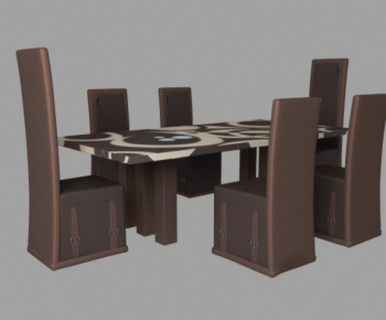 Modern Dining Table And Chairs-ID:802066388