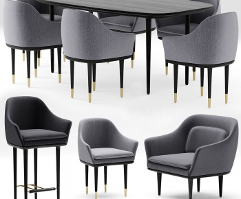 Modern Dining Table And Chairs-ID:694809292