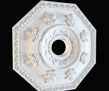 European Style Plaster Carved Top Plate-ID:679143562