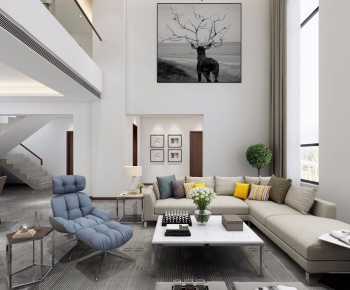 Modern A Living Room-ID:783272559