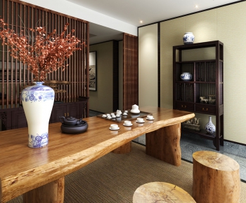 New Chinese Style Tea House-ID:349936388