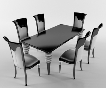 European Style Dining Table And Chairs-ID:175297974