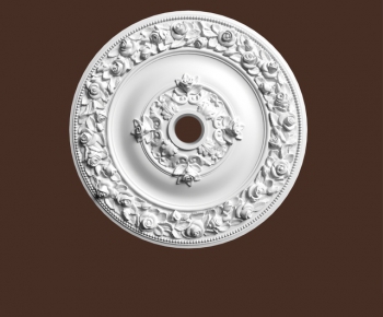 European Style Plaster Carved Top Plate-ID:670288218