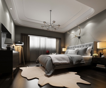 Simple European Style Bedroom-ID:425329772