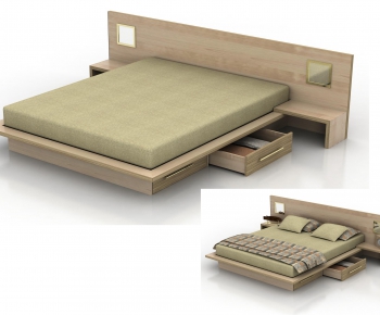 Modern Double Bed-ID:551520354