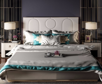 Modern Double Bed-ID:533071528