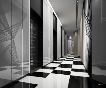 Modern Corridor/elevator Hall-ID:807452944