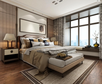 New Chinese Style Bedroom-ID:221643112