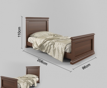 American Style Single Bed-ID:396968978