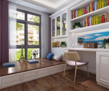 Simple European Style Study Space-ID:397145642