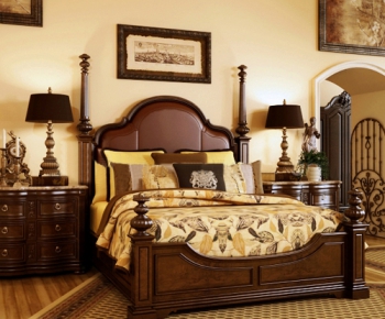 American Style Double Bed-ID:895249175