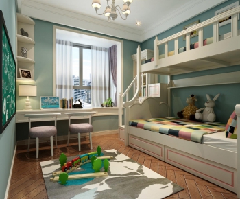 Simple European Style Children's Room-ID:742192551