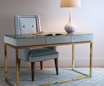 Modern Simple European Style Computer Desk And Chair-ID:190727854