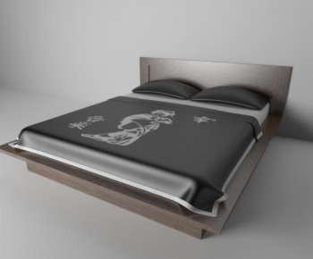 Modern Double Bed-ID:847703786