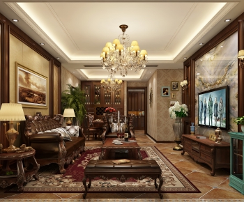 American Style A Living Room-ID:675421875