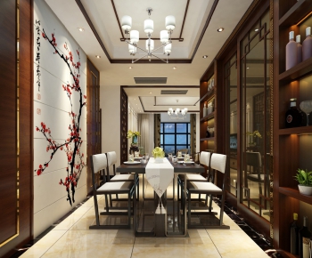 New Chinese Style Dining Room-ID:216382494