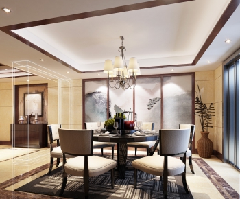 New Chinese Style Dining Room-ID:311233321