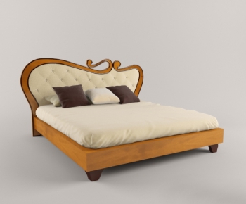 Modern Double Bed-ID:689036291