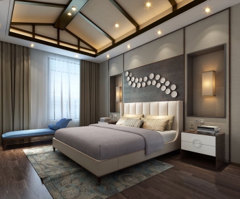 New Chinese Style Bedroom-ID:782121964