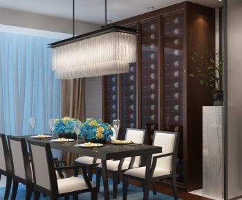 Modern New Chinese Style Dining Room-ID:129230417