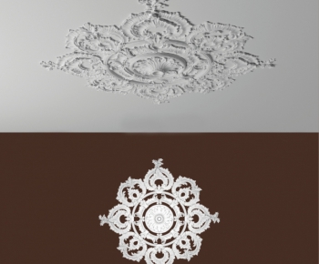 European Style Plaster Carved Top Plate-ID:419253873