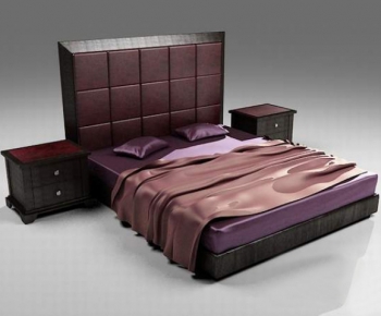 Modern Double Bed-ID:128721838