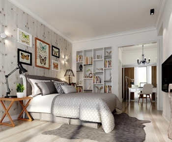 Modern Nordic Style Bedroom-ID:447329819
