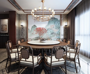 New Chinese Style Dining Room-ID:320872839